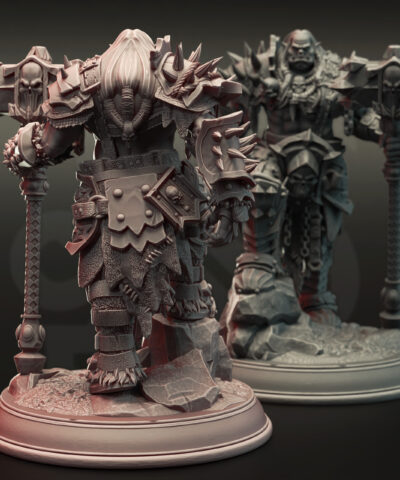 Alternative view of Gazza the Arrowproof - Orc Warboss DM-Stash