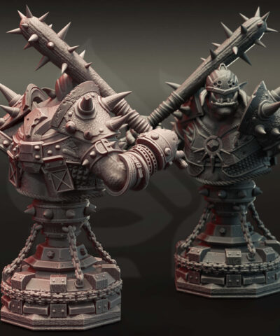 Alternative view of Bruz The Basher Bust - DM-Stash