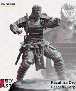 A fighter in a fight stance