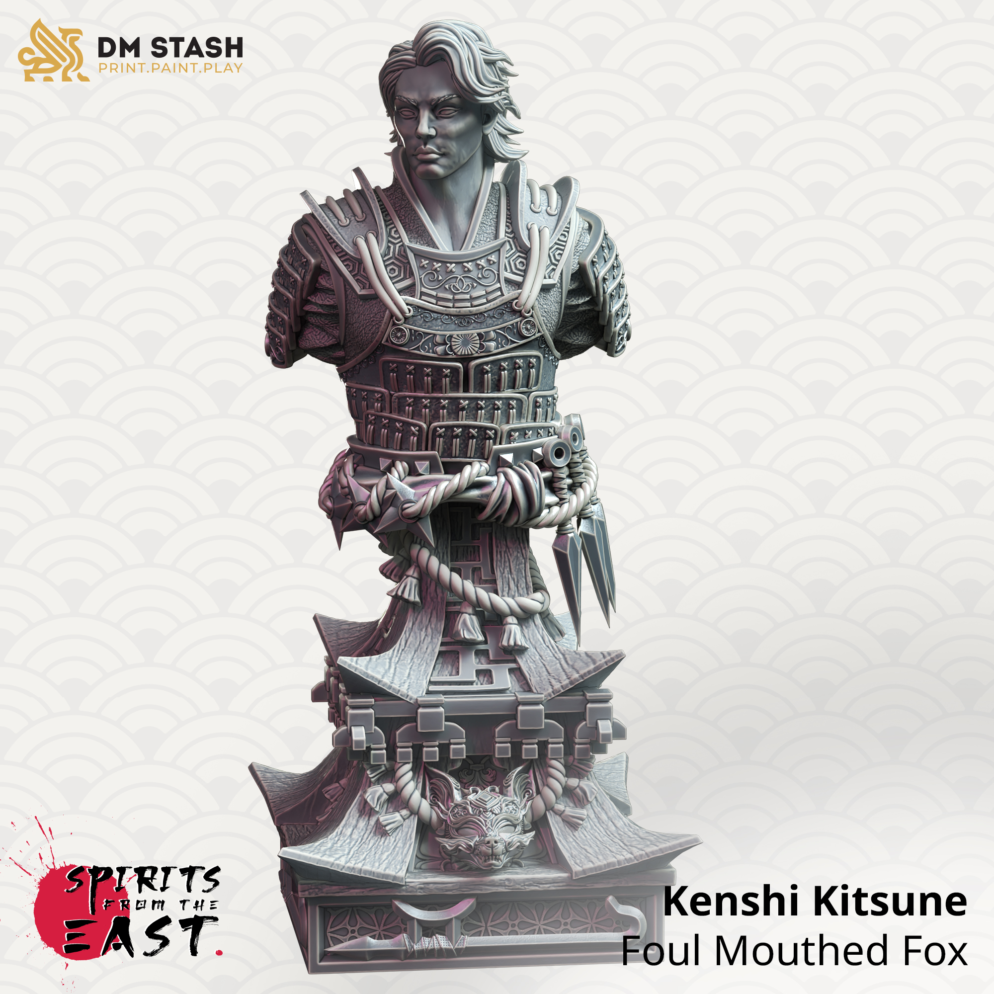 Kenshi Kitsune - Foul Mouthed Fox Bust - DM-Stash