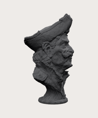 Alternative view of Salty McCreedy Bust - Ben Dansie