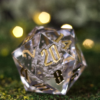 Clear Crystal Bubbles XXL 55mm Dice