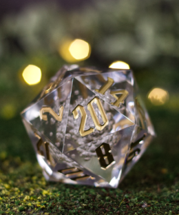 Clear Crystal Bubbles XXL 55mm Dice