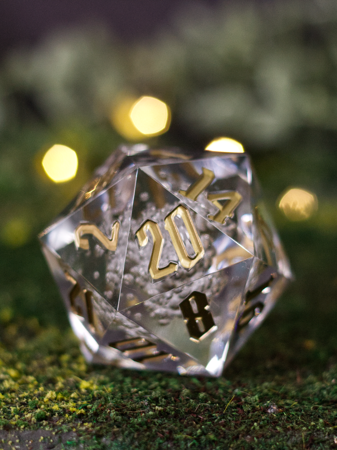 Clear Crystal Bubbles XXL 55mm Dice