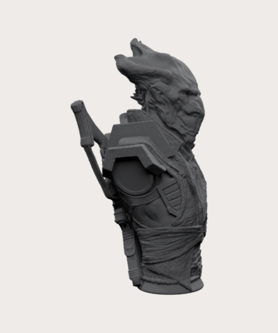 Alternative view of Nyahrr Thritoni Bust - Ben Dansie