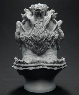 Alternative view of Orc Chief Nakhbruh Bust - Ben Dansie