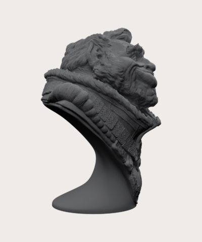 Alternative view of Pappa Orkington Bust - Ben Dansie