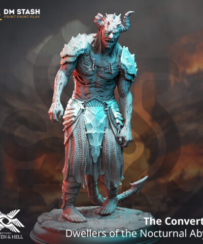 Physical miniature of a zombie demon for dungeons and dragons