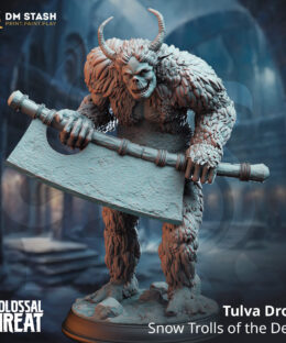 Alternative view of Trio of Tulva Snow Trolls - DM-Stash