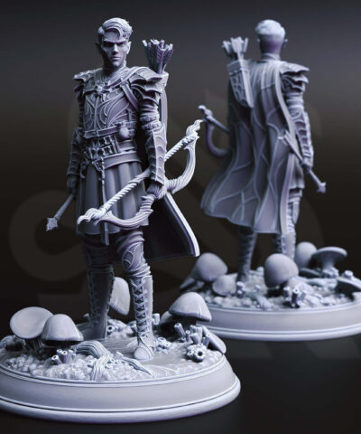 Alternative view of Irinax’s Chosen - Drow Soldiers Trio - DM-Stash