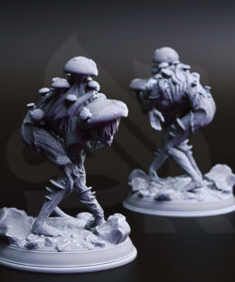 Alternative view of Myceloid Minions - Fungal Puppet Trio - DM-Stash