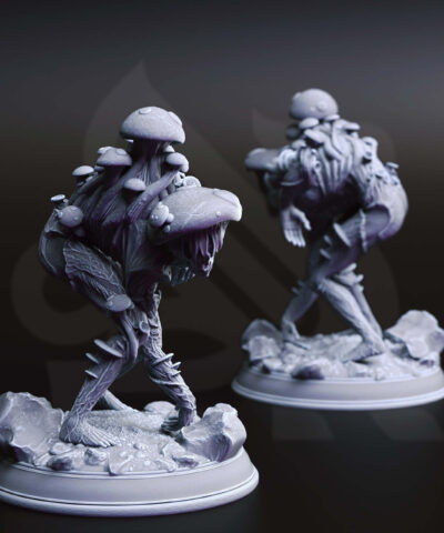 Alternative view of Myceloid Minions - Fungal Puppet Trio - DM-Stash