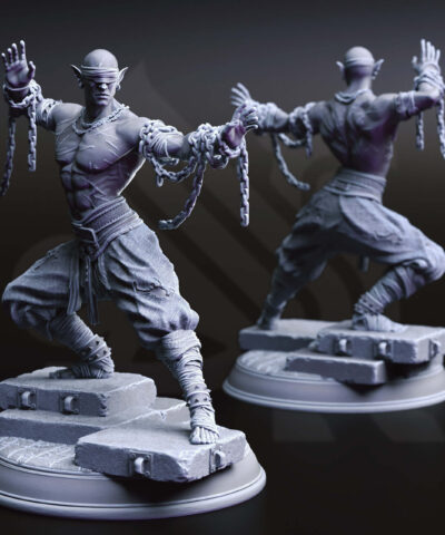 Alternative view of Uxas Vergos - The Awakened Monk - DM-Stash