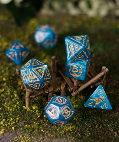Aquamarine & Gold | Boomer Dice