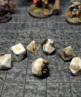 Smokey Milk Dice Set
