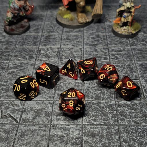 Red Dragonblood Dice Set