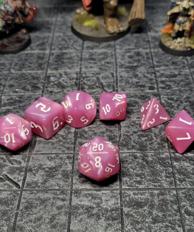 Pinky Pink Dice Set
