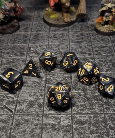 Metallic Swirl Dice Set