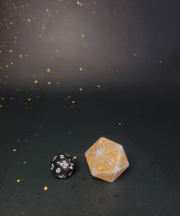 Alternative view of Boomer Dice: Quartz & Gold