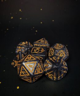 Boomer Dice: Onyx & Gold
