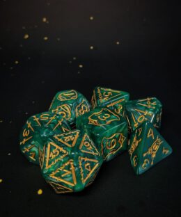 Boomer Dice: Emerald & Gold