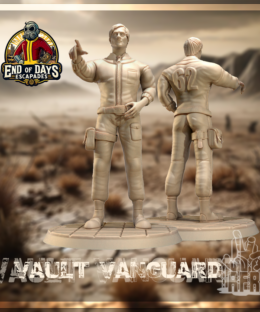 Alternative view of Male Vaulters set - Raised from Resin