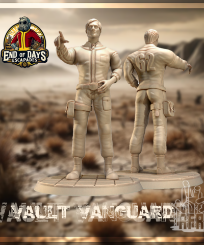 Alternative view of Male Vaulters set - Raised from Resin