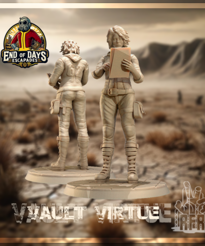 Alternative view of Vaulters set - Raised from Resin