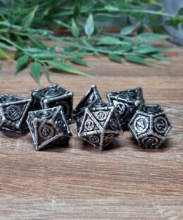 Silver Ancient Metal Dice
