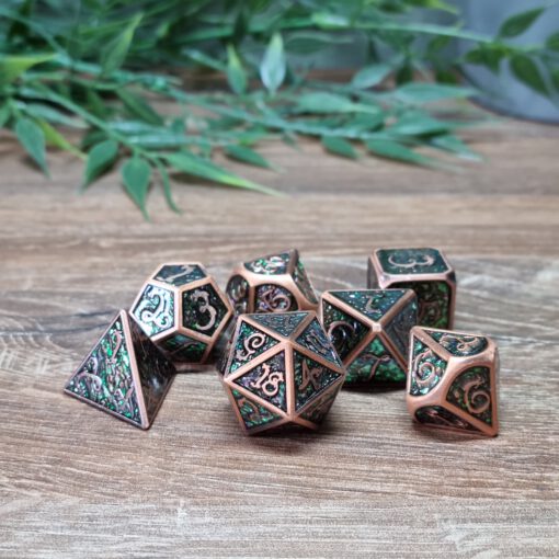 Ancient Copper Photosensitive Enamel Metal dice