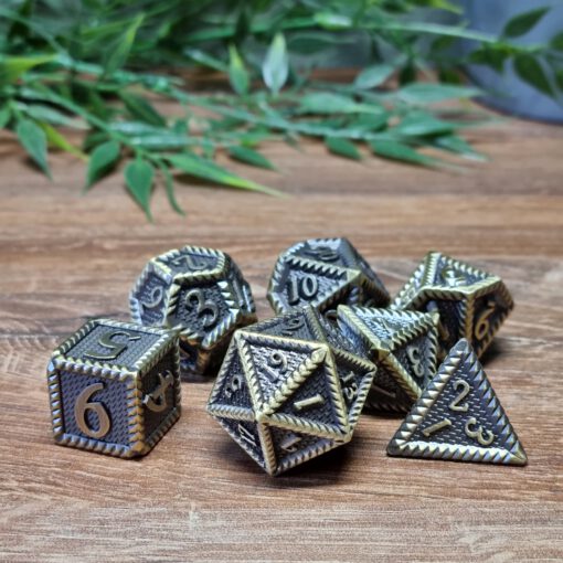 Bronze Celtic Metal Dice