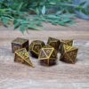 Golden Metal Maze Dice