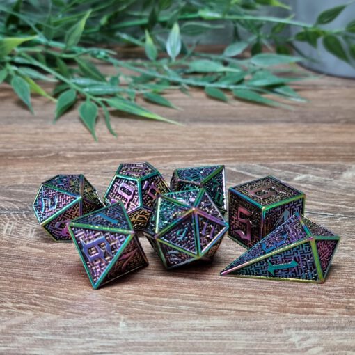 Rainbow Metal Maze Dice