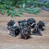 Silver Deathtrap Metal Dice