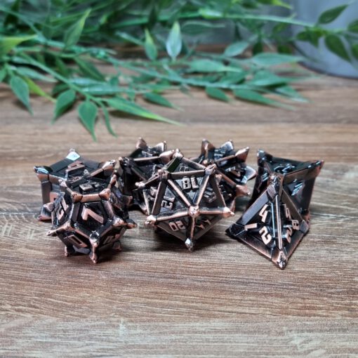 Copper Deathtrap Metal Dice