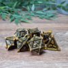 Golden Deathtrap Metal Dice