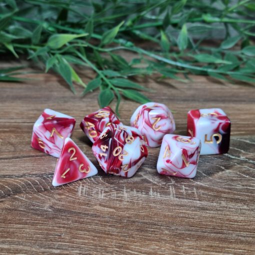 Milk with Blood Dice Set