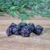 Black Pink Dice Set