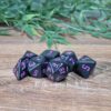 Black Pink Dice Set