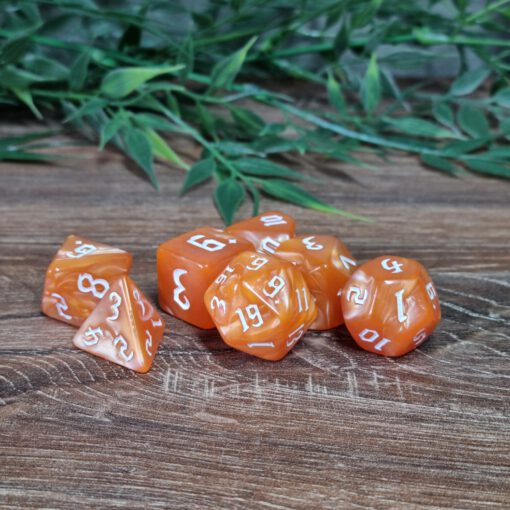 Orange Enough Dice Set