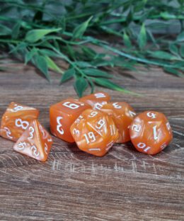 Orange Enough Dice Set
