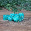 Swirly Turquoise Dice Set