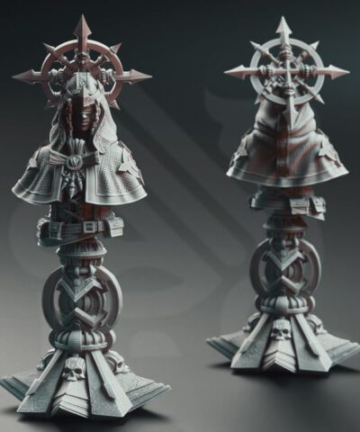 Alternative view of Amelie saffron maiden cleric bust - DM-Stash