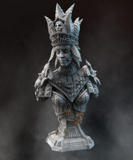 Ruby silt Earthern Geomancer Bust - DM-Stash