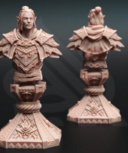 Alternative view of Ervion ro estel elven monster hunter ranger bust - DM-Stash