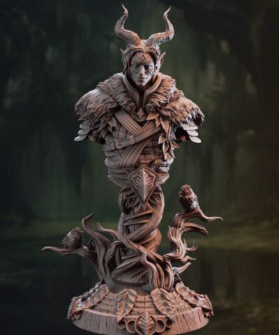 garyck-of-cinta-mar-infernal-forest-guardian-bust