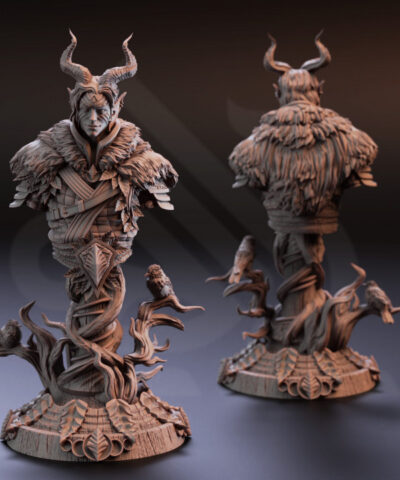 Alternative view of Garyck of cinta mar infernal forest guardian bust - DM-Stash