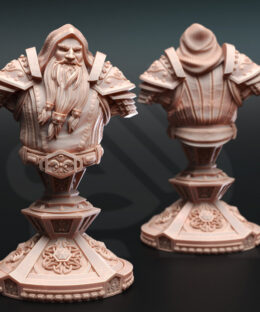 Alternative view of Tors of delvdor dwarven cleric bust - DM-Stash