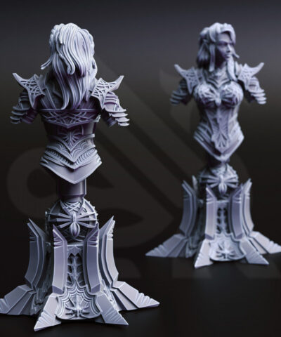 Vakara'n Thara Drow assassin bust - DM-Stash - Image 3