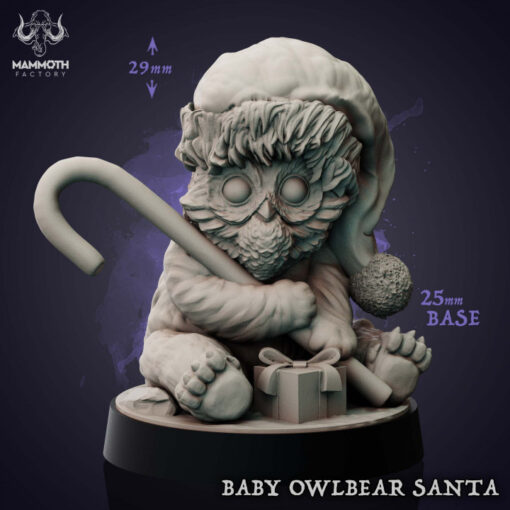 Owl Bear Cub Santa